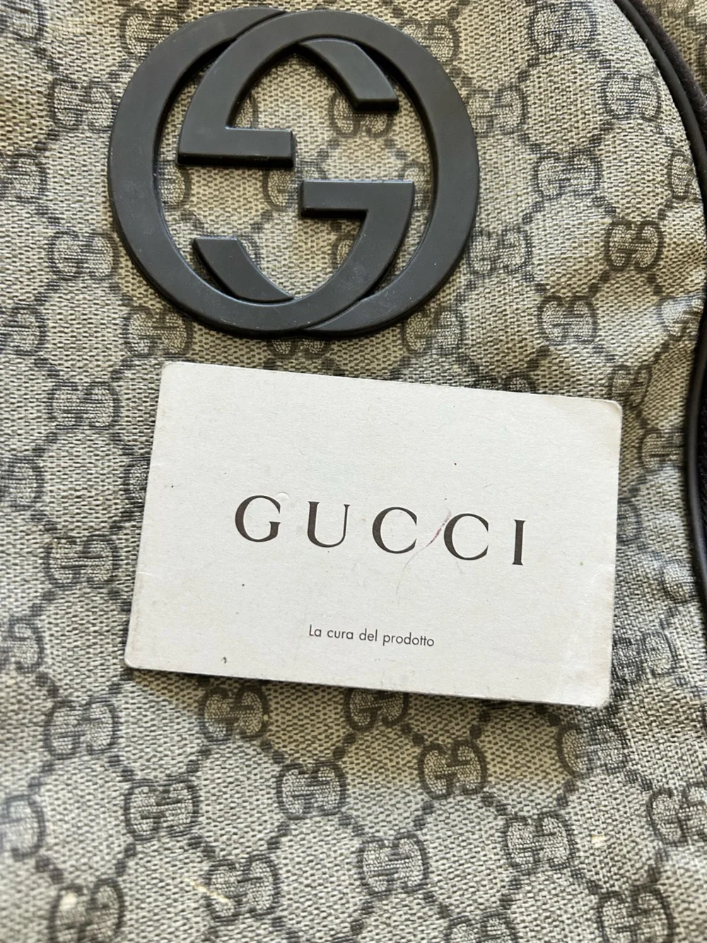 Gucci backpack crafted